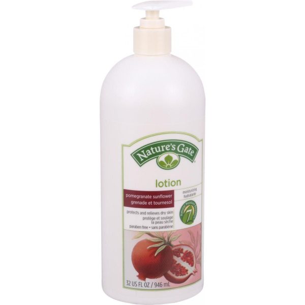 Nature s Gate Moisturizing Lotion - Pomegranate And Sunflower - 32 Oz Fashion