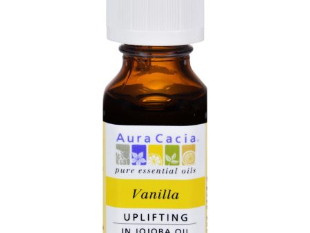 Aura Cacia Vanilla In Jojoba Oil - 0.5 Fl Oz Supply