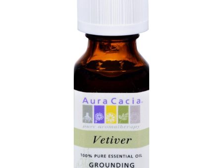 Aura Cacia Pure Essential Oil Vetiver - 0.5 Fl Oz For Cheap