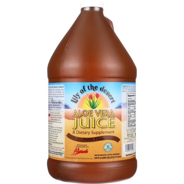 Lily Of The Desert Aloe Vera Juice - Organic - 1 Gallon - Case Of 4 For Discount