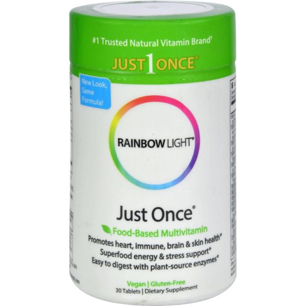 Rainbow Light Just Once Food-based Multivitamin - 30 Tablets Supply