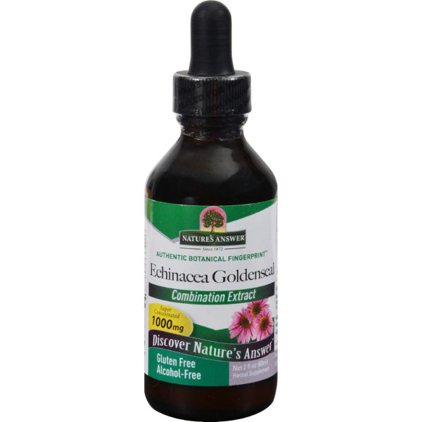 Nature s Answer Echinacea And Goldenseal Alcohol Free - 2 Fl Oz Hot on Sale