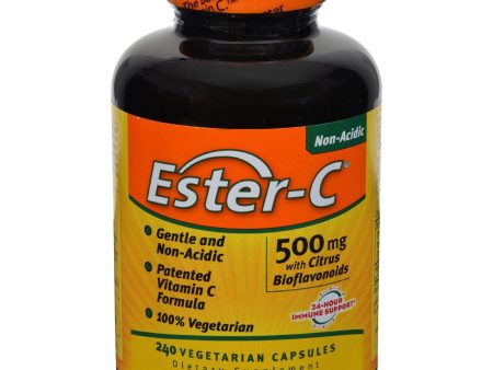 American Health Ester-c With Citrus Bioflavonoids - 500 Mg - 240 Vegetarian Capsules Sale