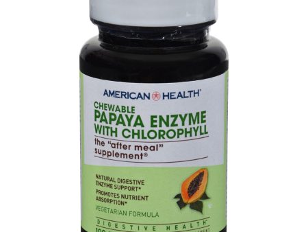 American Health Papaya Enzyme With Chlorophyll Chewable - 100 Chewable Tablets on Sale