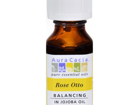 Aura Cacia Rose Otto In Jojoba Oil - 0.5 Fl Oz Fashion