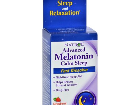 Natrol Advanced Melatonin Plus Fast Dissolve Strawberry - 60 Tablets Fashion