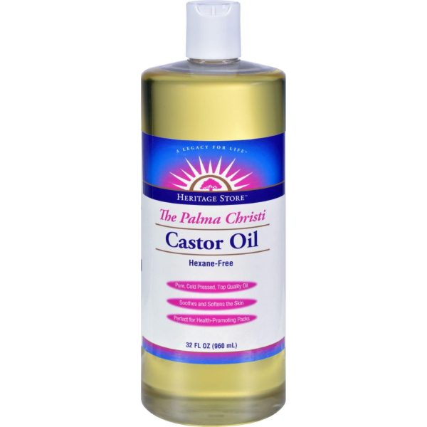 Heritage Products Castor Oil Hexane Free - 32 Fl Oz Hot on Sale