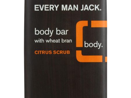 Every Man Jack Bar Soap - Body Bar - Citrus Scrub - 7 Oz - 1 Each Hot on Sale