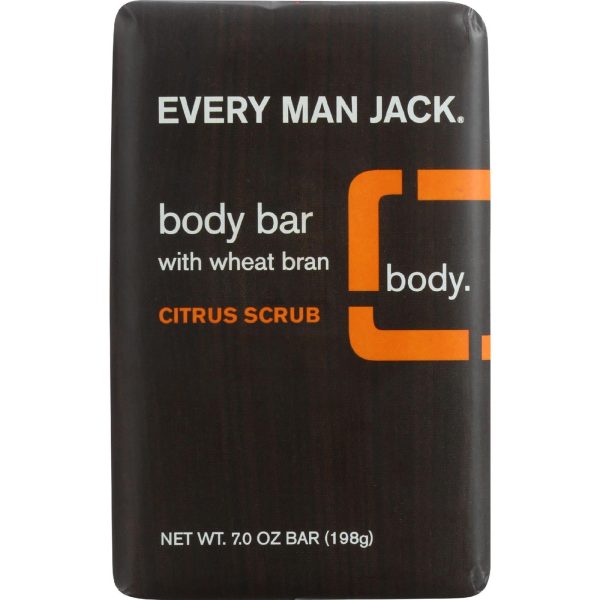 Every Man Jack Bar Soap - Body Bar - Citrus Scrub - 7 Oz - 1 Each Hot on Sale