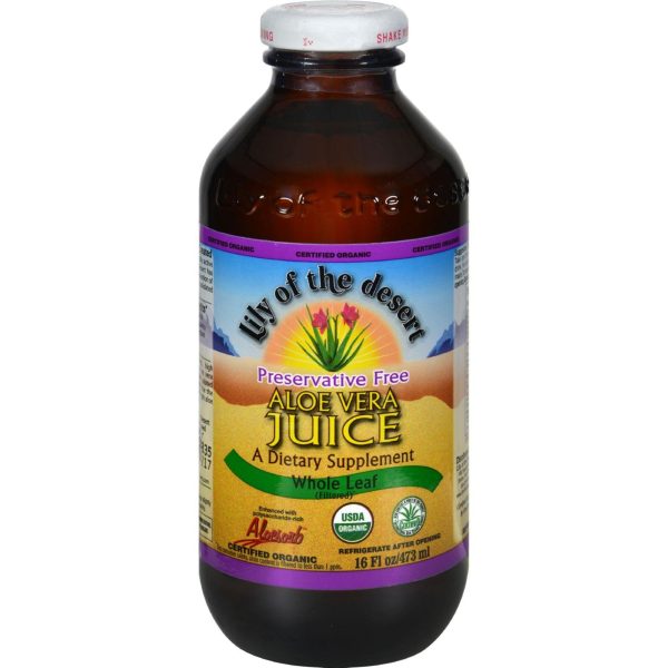 Lily Of The Desert Aloe Vera Juice Whole Leaf - 16 Fl Oz Supply