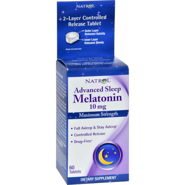 Natrol Advanced Sleep Melatonin - 10 Mg - 60 Tablets Online