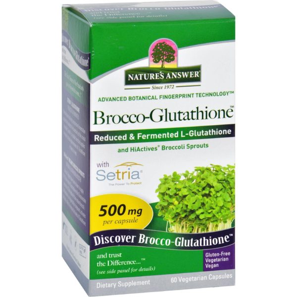 Natures Answer Brocco-glutathione - 60 Vegetarian Capsules Online now