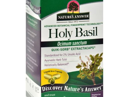 Nature s Answer Holy Basil - 90 Liquid Capsules Hot on Sale