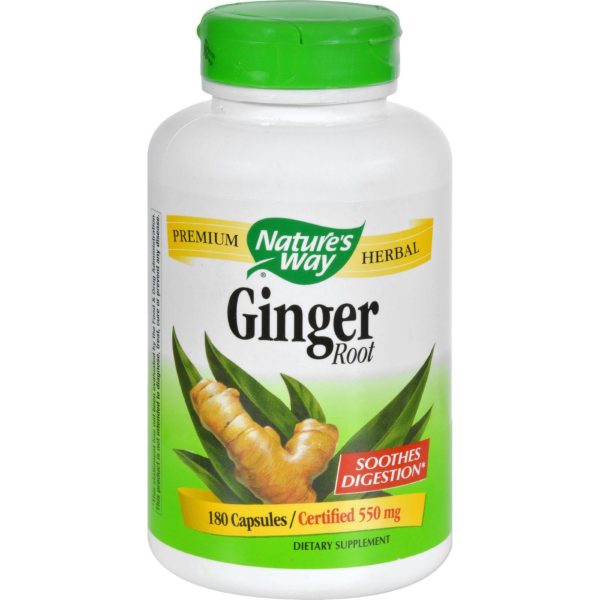 Nature s Way Ginger Root - 180 Capsules Fashion