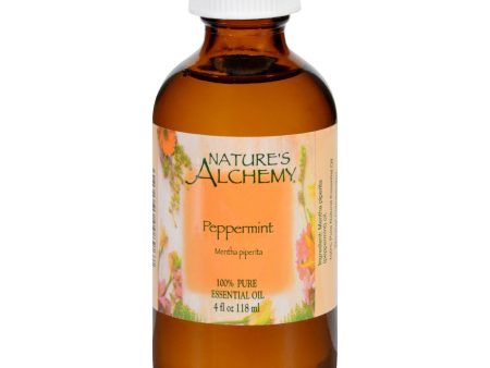 Nature s Alchemy Essential Oil - 100 Percent Pure - Peppermint - 4 Fl Oz Online now