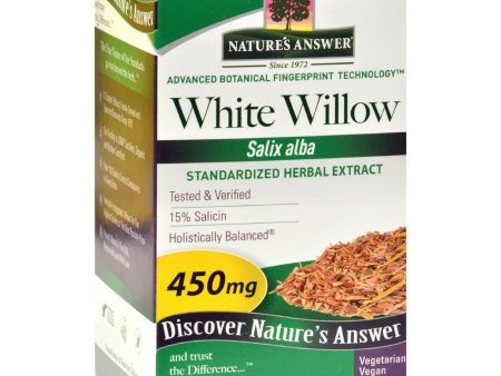 Nature s Answer White Willow Bark Standardized - 60 Vcaps For Discount