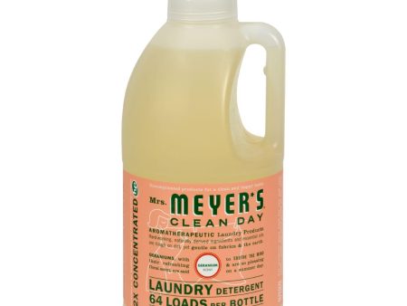 Mrs. Meyer s 2x Laundry Detergent - Geranium - 64 Oz Hot on Sale