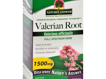 Nature s Answer Valerian Root - 180 Vegetarian Capsules For Cheap