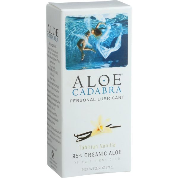 Aloe Cadabra Natural Organic Personal Lubricant - Tahitian Vanilla - 2.5 Oz Cheap