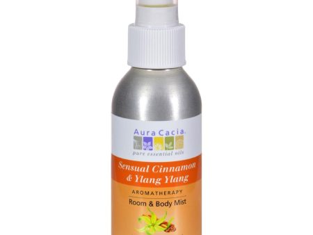 Aura Cacia Aromatherapy Mist Cinnamon Ylang Ylang - 4 Fl Oz Hot on Sale