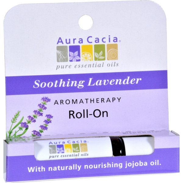 Aura Cacia Soothing Stick Lavender - 0.29 Fl Oz - Case Of 6 For Sale