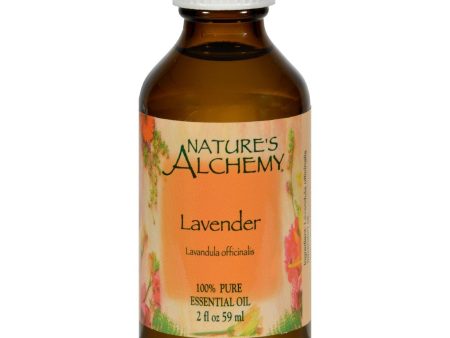 Nature s Alchemy 100% Pure Essential Oil Lavender - 2 Fl Oz Hot on Sale