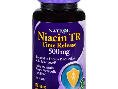 Natrol Niacin Tr - 500 Mg - 100 Tablets Online now