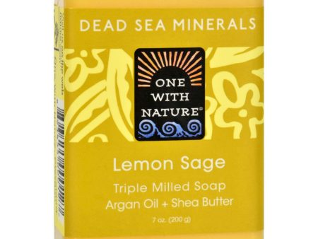 One With Nature Dead Sea Mineral Lemon Verbena Soap - 7 Oz Fashion