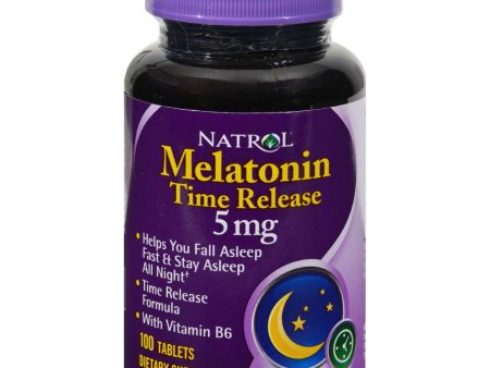 Natrol Melatonin Time Release - 5 Mg - 100 Tablets on Sale