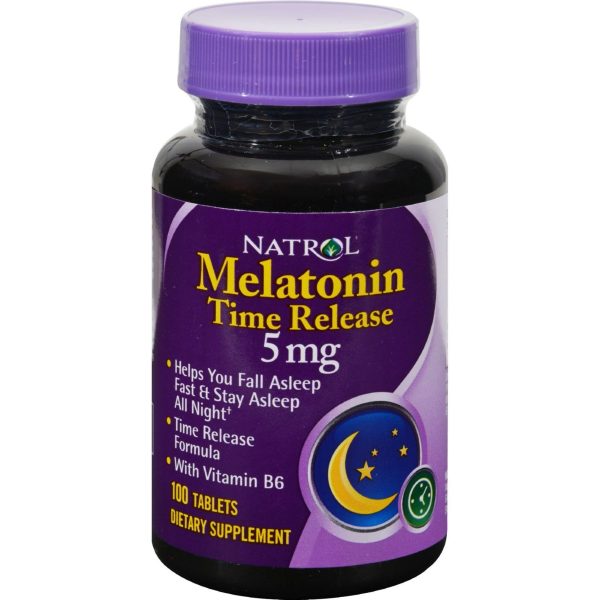 Natrol Melatonin Time Release - 5 Mg - 100 Tablets on Sale