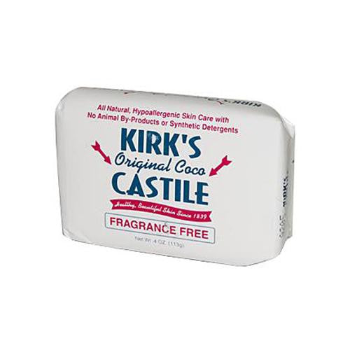 Kirk s Natural Original Coco Castile Soap Fragrance Free - 4 Oz Online Sale