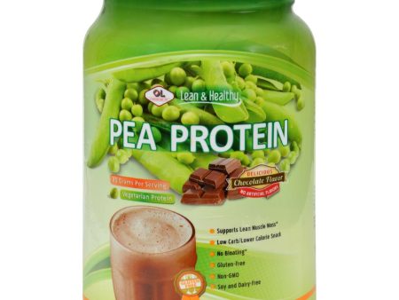 Olympian Labs Pea Protein - Lean And Healthy - Rich Chocolate - 27.6 Oz Supply