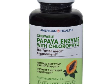 American Health Papaya Enzyme With Chlorophyll Chewable - 250 Tablets Online Hot Sale