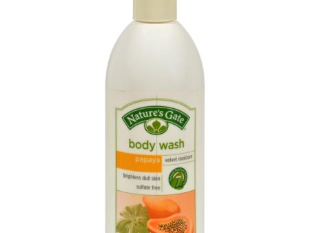 Nature s Gate Body Wash Velvet Moisture Papaya - 18 Fl Oz on Sale