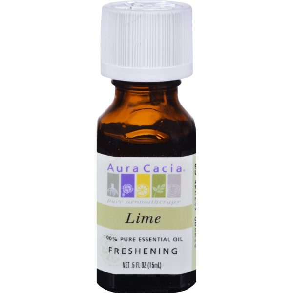 Aura Cacia Pure Essential Oil Lime - 0.5 Fl Oz Online Sale