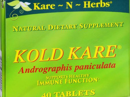 Kare-n-herbs Kold Kare - 40 Tablets Cheap