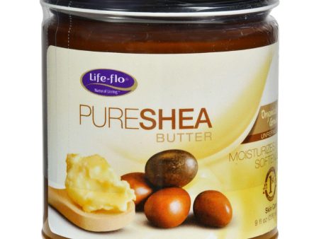 Life-flo Pure Shea Butter Organic - 9 Fl Oz Online now