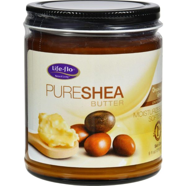 Life-flo Pure Shea Butter Organic - 9 Fl Oz Online now