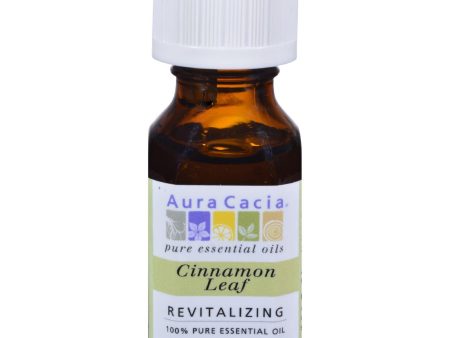 Aura Cacia Pure Essential Oil Cinnamon Leaf - 0.5 Fl Oz Sale