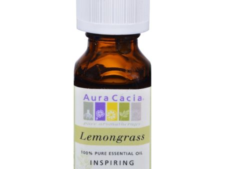 Aura Cacia Pure Essential Oil Lemongrass - 0.5 Fl Oz Sale