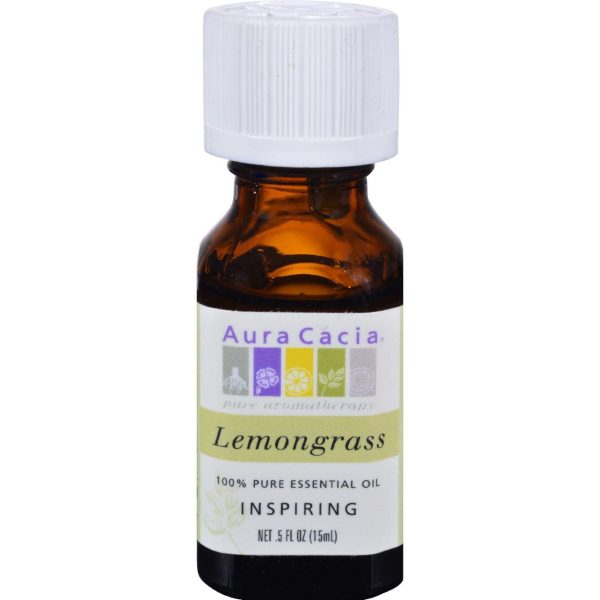 Aura Cacia Pure Essential Oil Lemongrass - 0.5 Fl Oz Sale