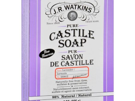 J.r. Watkins Bar Soap - Castile - Lavender - 8 Oz Hot on Sale