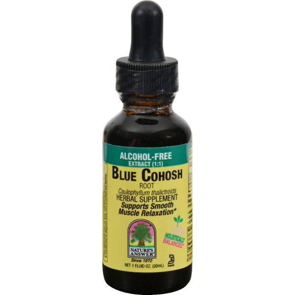 Nature s Answer Blue Cohosh Root Alcohol Free - 1 Fl Oz Fashion