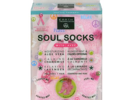 Earth Therapeutics Soul Socks - Pink Polka Dot - 1 Pair Cheap