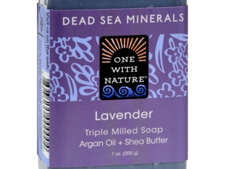 One With Nature Dead Sea Mineral Soap Lavender - 7 Oz Supply