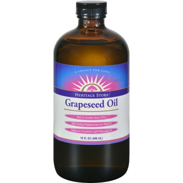 Heritage Products Grapeseed Oil - 16 Fl Oz Hot on Sale