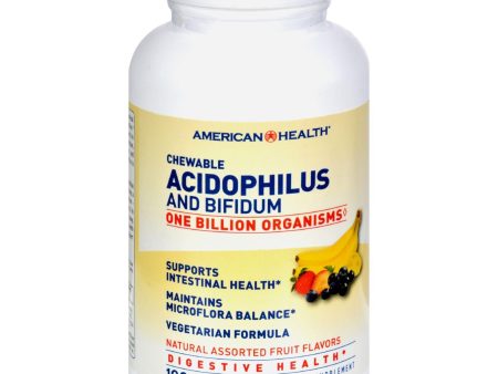 American Health Acidophilus And Bifidum Chewable Fruit - 100 Wafers Discount