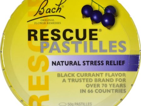 Bach Flower Remedies Rescue Pastilles Black Currant - 1.7 Oz - Case Of 12 Online