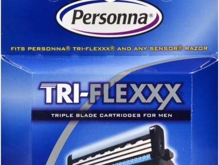 Personna Tri-flexxx Razor System For Men Cartridge Refill - 4 Cartridges Online Sale