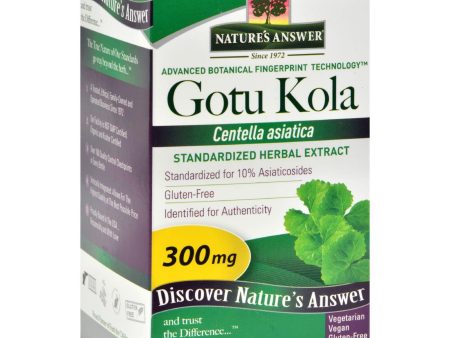 Nature s Answer Gotu Kola Herb - 60 Vegetarian Capsules Online Hot Sale